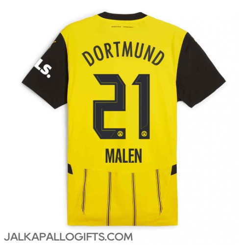 Borussia Dortmund Donyell Malen #21 Kotipaita 2024-25 Lyhythihainen